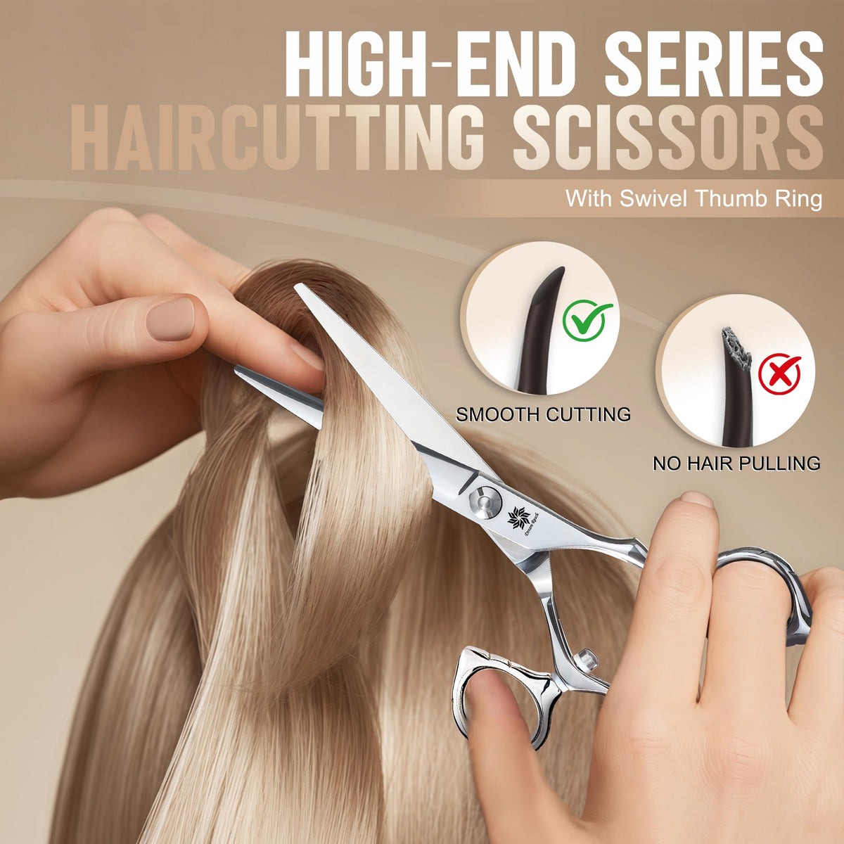 Dream Reach 6-inch hair cutting shears ideal for fringe and precise shaping.