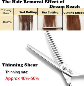 Dream Reach thinning shears weight and balance tested for easy handling