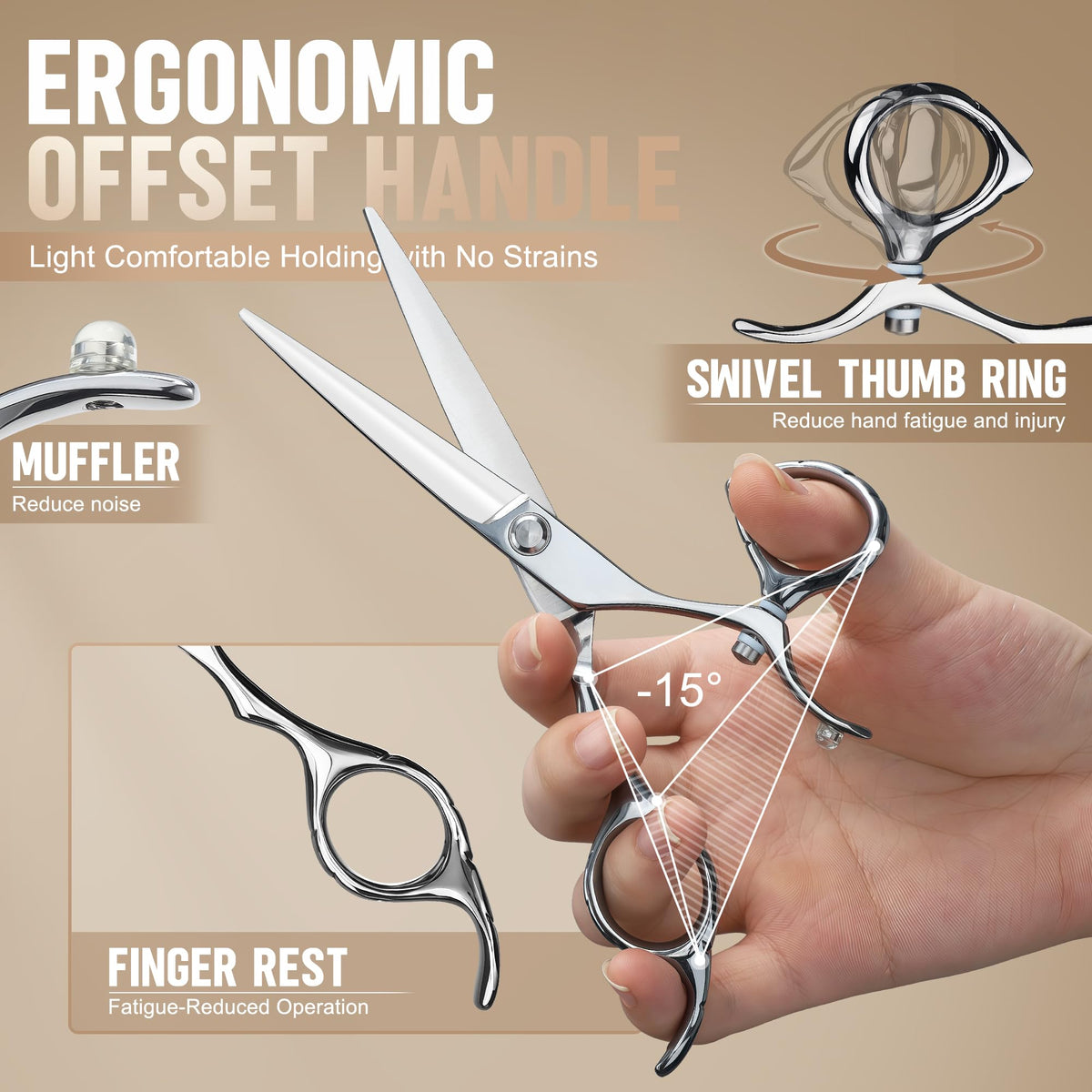 Dream Reach titanium-coated finish adds strength and a sleek, durable look.