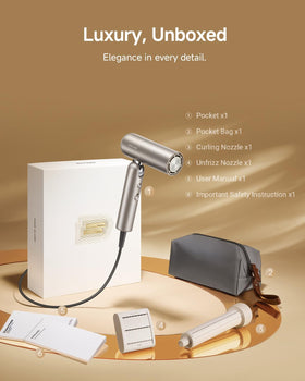 DREAME Pocket Hair Dryer operates on 120V, not dual-voltage.