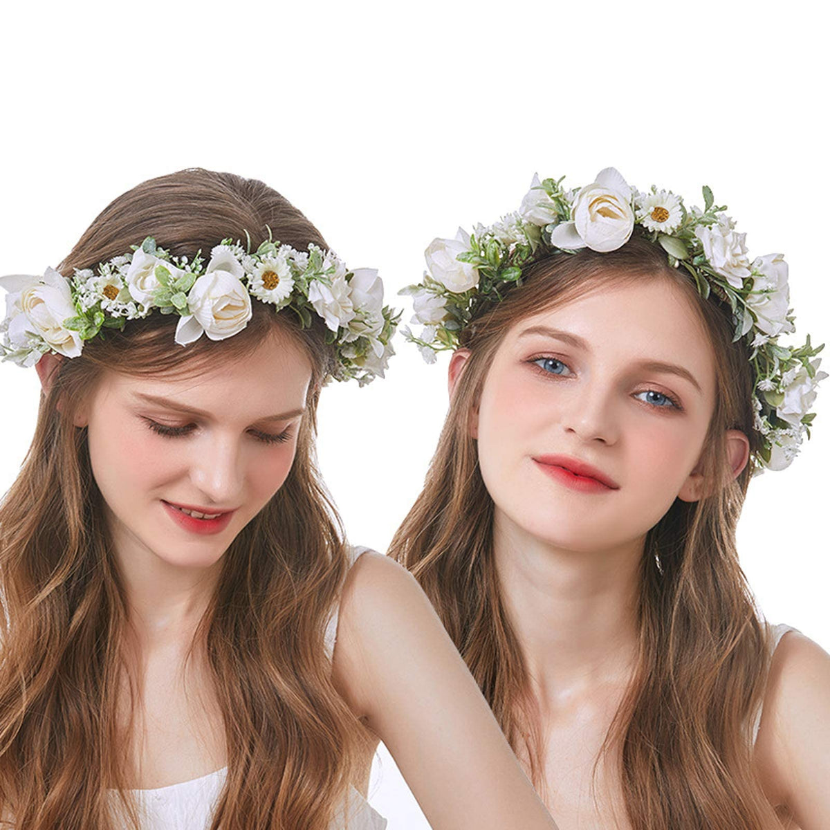 DreamLily forest-inspired headpiece for maternity portraits and events