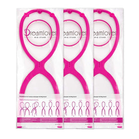 Dreamlover wig holder multi-pack hot pink keeps wigs organized and ready to dry