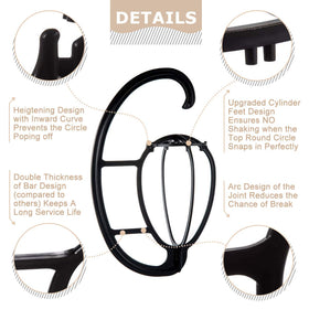Dreamlover wig stand showcases space-saving design in a closet.