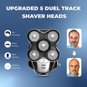 DREBIG fast two-minute shave with XR7000 replacement blades.