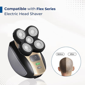 DREBIG replacement heads for Freedom Head Shaver Kit shown for easy compatibility