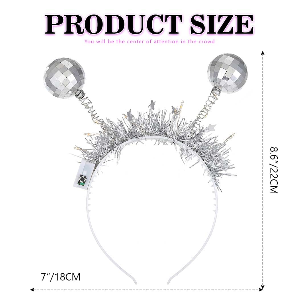 DRESBE headband showing three flashing modes for customizable glow