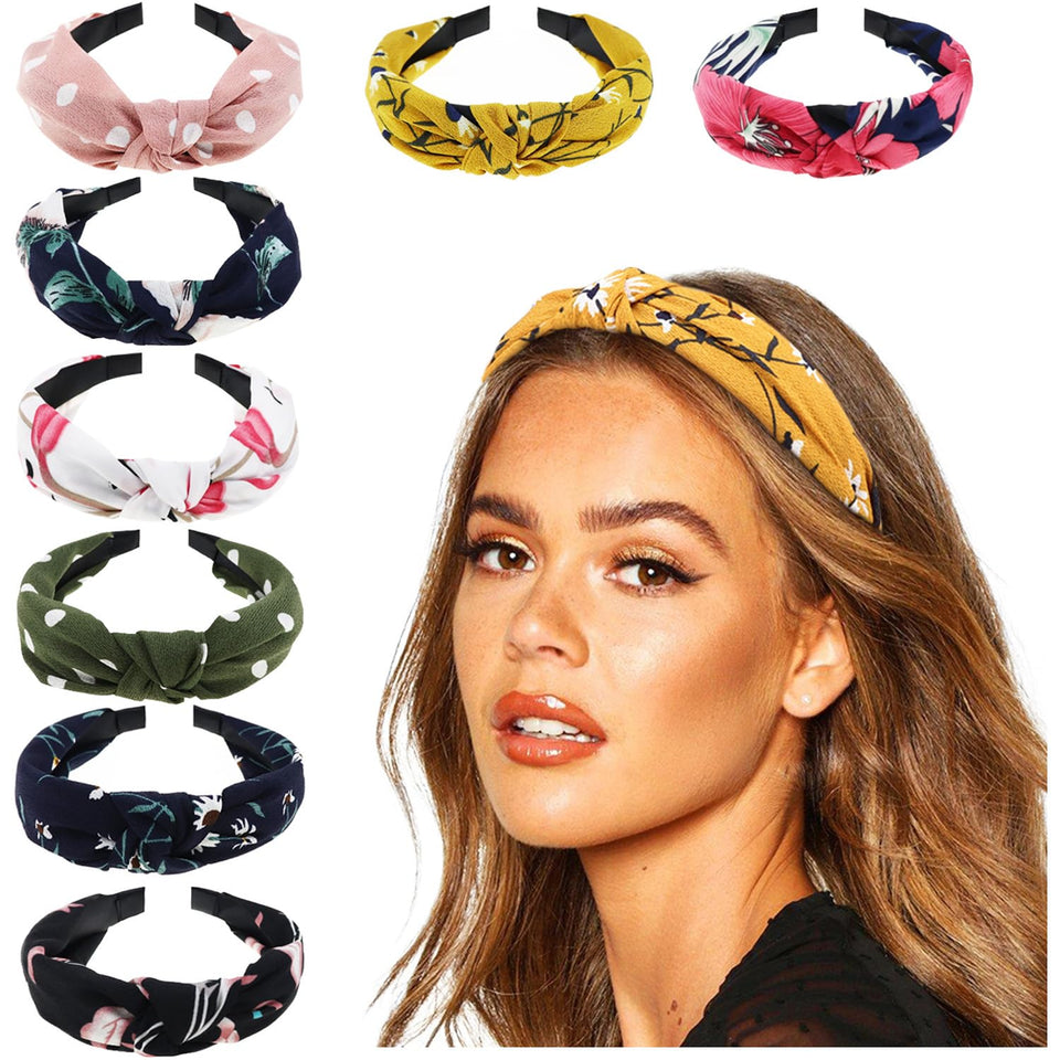 DRESHOW boho headbands with a front knot for easy, stylish daily wear.