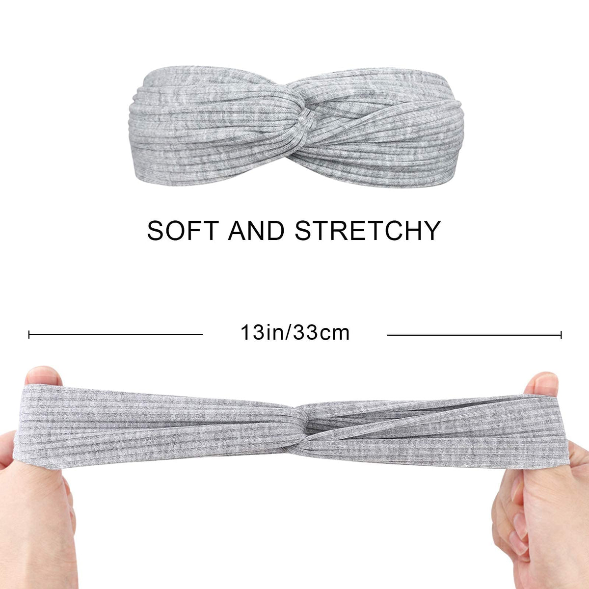 DRESHOW 20-pack multicolor headbands ideal for quick hair styling and makeup.