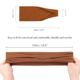 Wide DRESHOW headband provides a secure, comfortable fit.