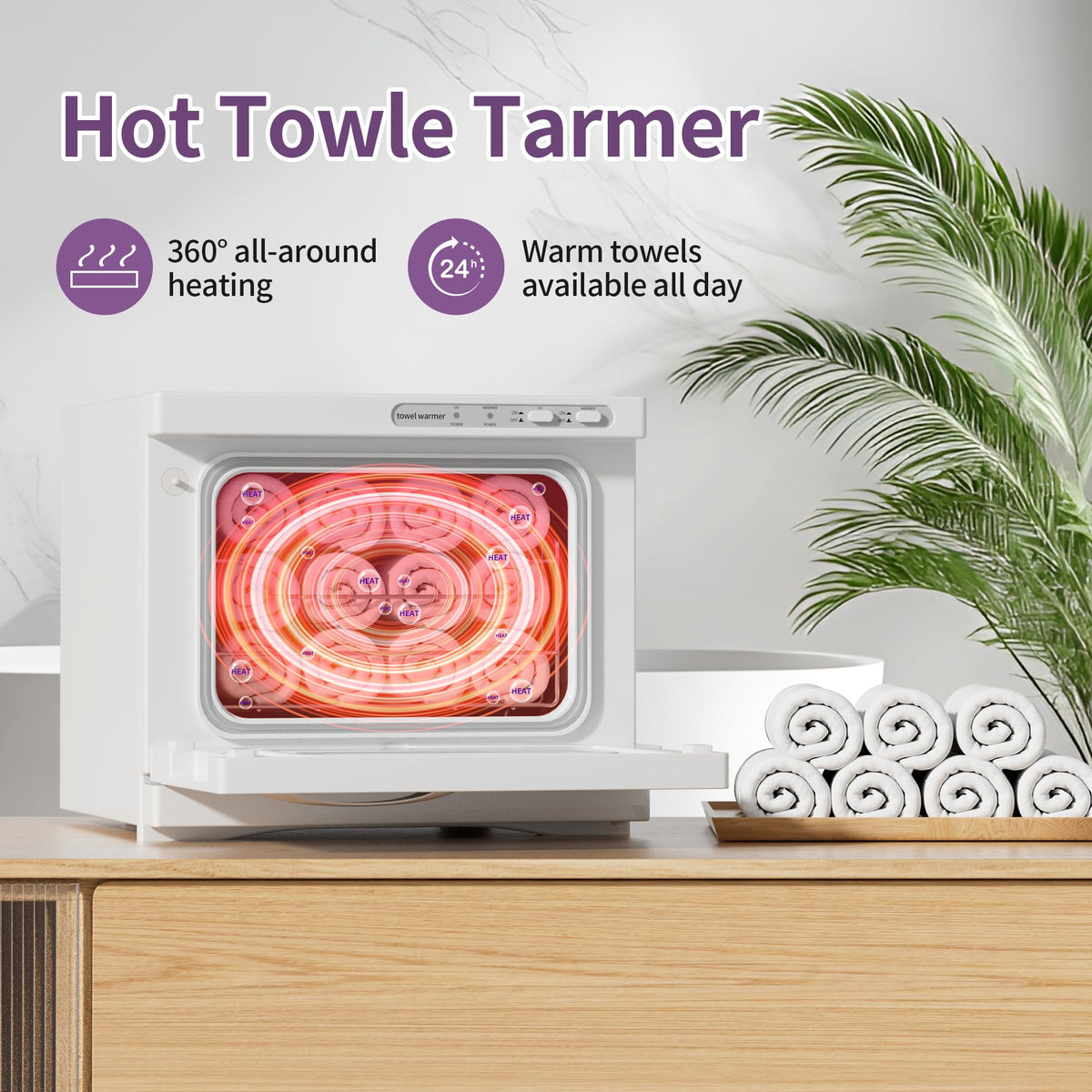 Dress Vous towel warmer rust-proof rack ensures durable performance.