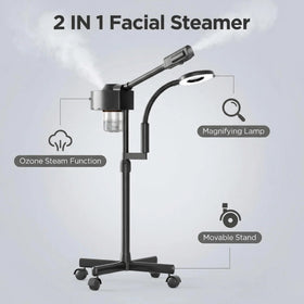 Dress Vous 2-in-1 steamer with ozone for at-home cleansing.