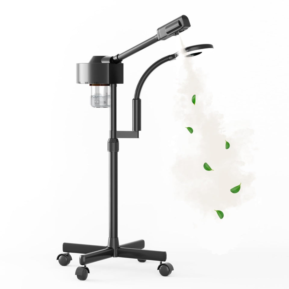 Dress Vous facial steamer with magnifying lamp for at-home spa sessions.