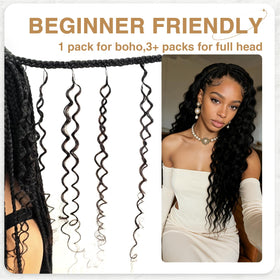 DRESSMAKER hair length range 14-22 inches on model.