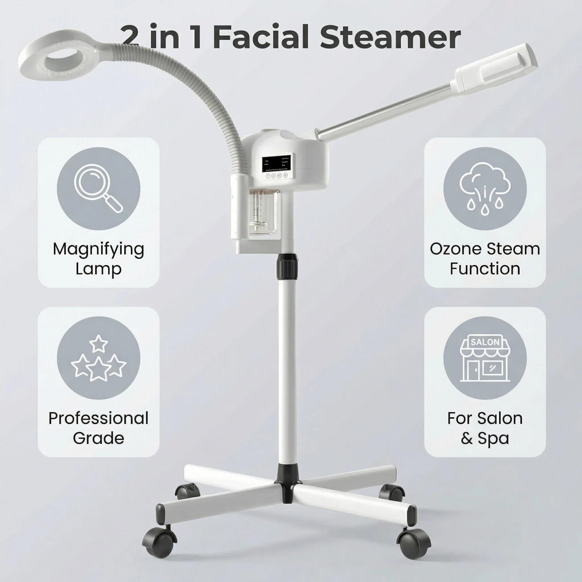 Dress Vous nano ionic steam nozzle delivering deeper pore penetration.