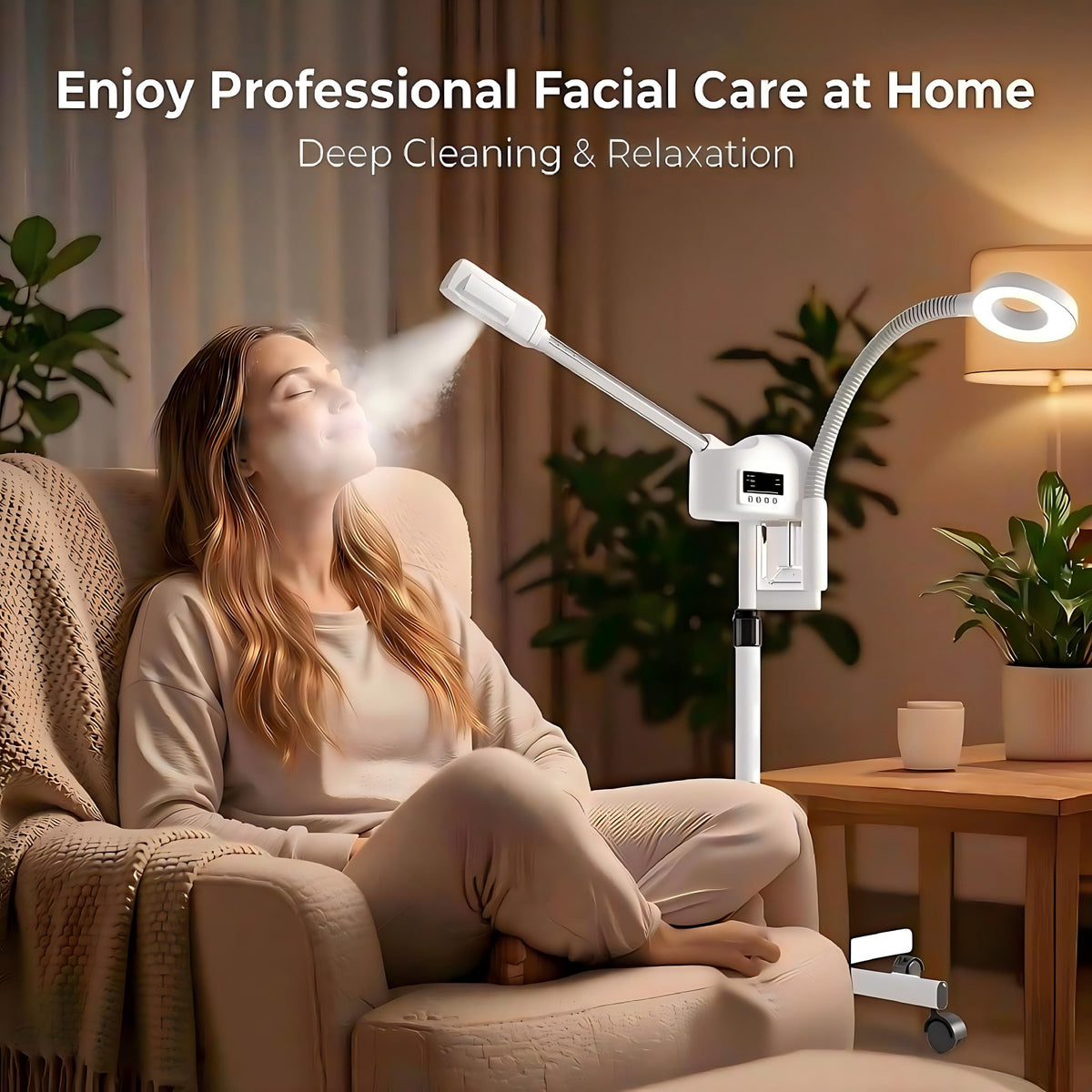 Dress Vous ozone feature for deeper cleansing during steam sessions.