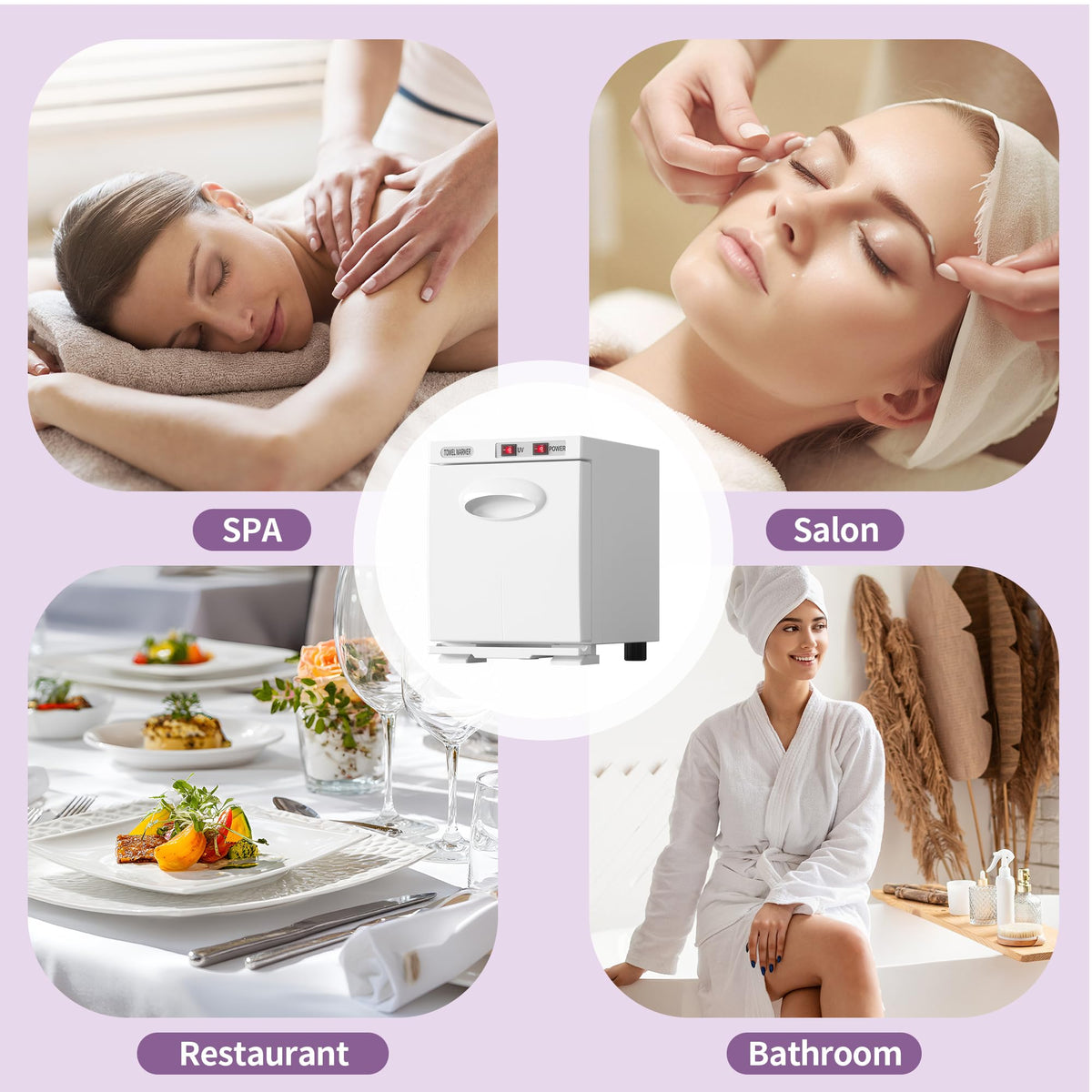 Dress Vous Towel Warmer towels heat evenly for spa-like comfort.