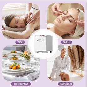 Dress Vous Towel Warmer towels heat evenly for spa-like comfort.