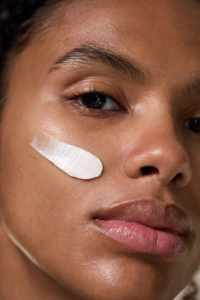 Dr Hauschka Hydrating Cream Mask being applied to the face for soothing hydration