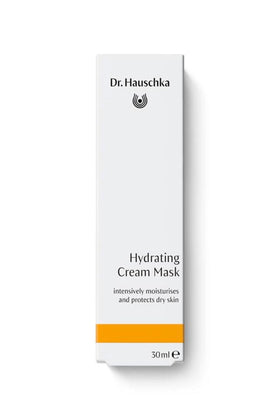 Close-up of Dr Hauschka Hydrating Cream Mask texture, providing nourishing feel