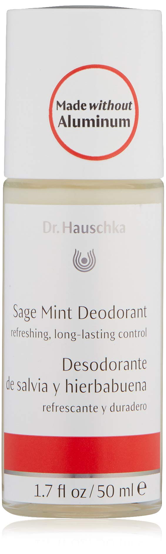 Dr. Hauschka Sage Mint Deodorant bottle shows aluminum-free freshness for daily wear.