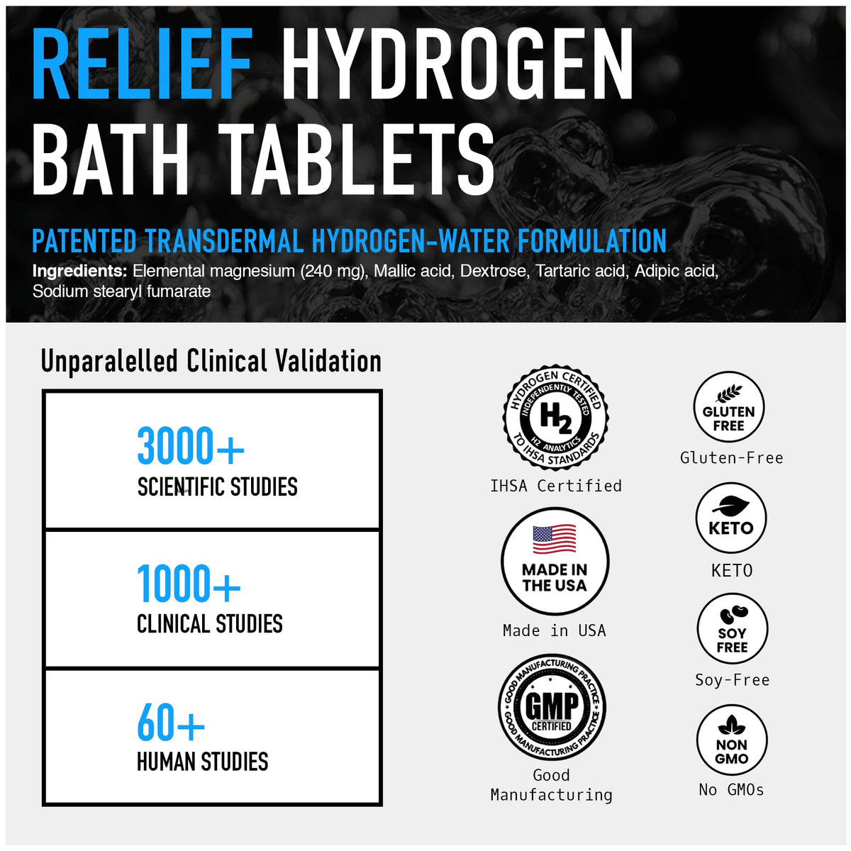 DRINK HRW relief-bath-tablets aroma-steam suggests soothing post-workout unwind