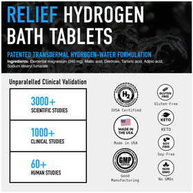 DRINK HRW relief-bath-tablets aroma-steam suggests soothing post-workout unwind