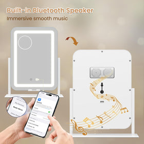 Dripex vanity mirror Bluetooth speaker lets you play music while applying makeup