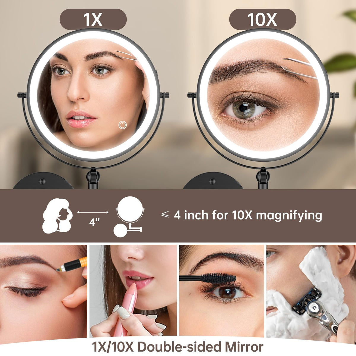 DRIVESLIM 1x magnification for a full-face view