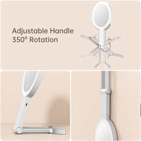 Adjustable LED lights offer warm, neutral, and cool tones for accurate checks