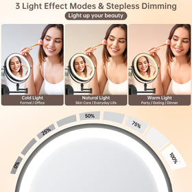 DRIVESLIM three-color lighting supports day-to-night makeup