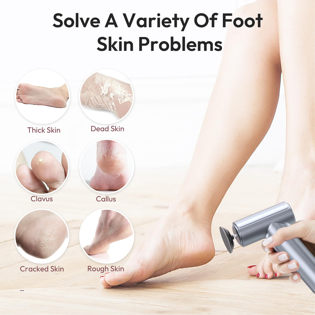 Drivox compact foot care system suitable for salon-grade results at home