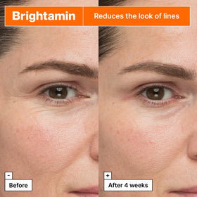 Dr.Jart+ Brightamin packaging detail emphasizing clean formula free from irritants