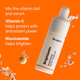 Dr.Jart+ Brightamin texture application showing non-sticky finish under makeup