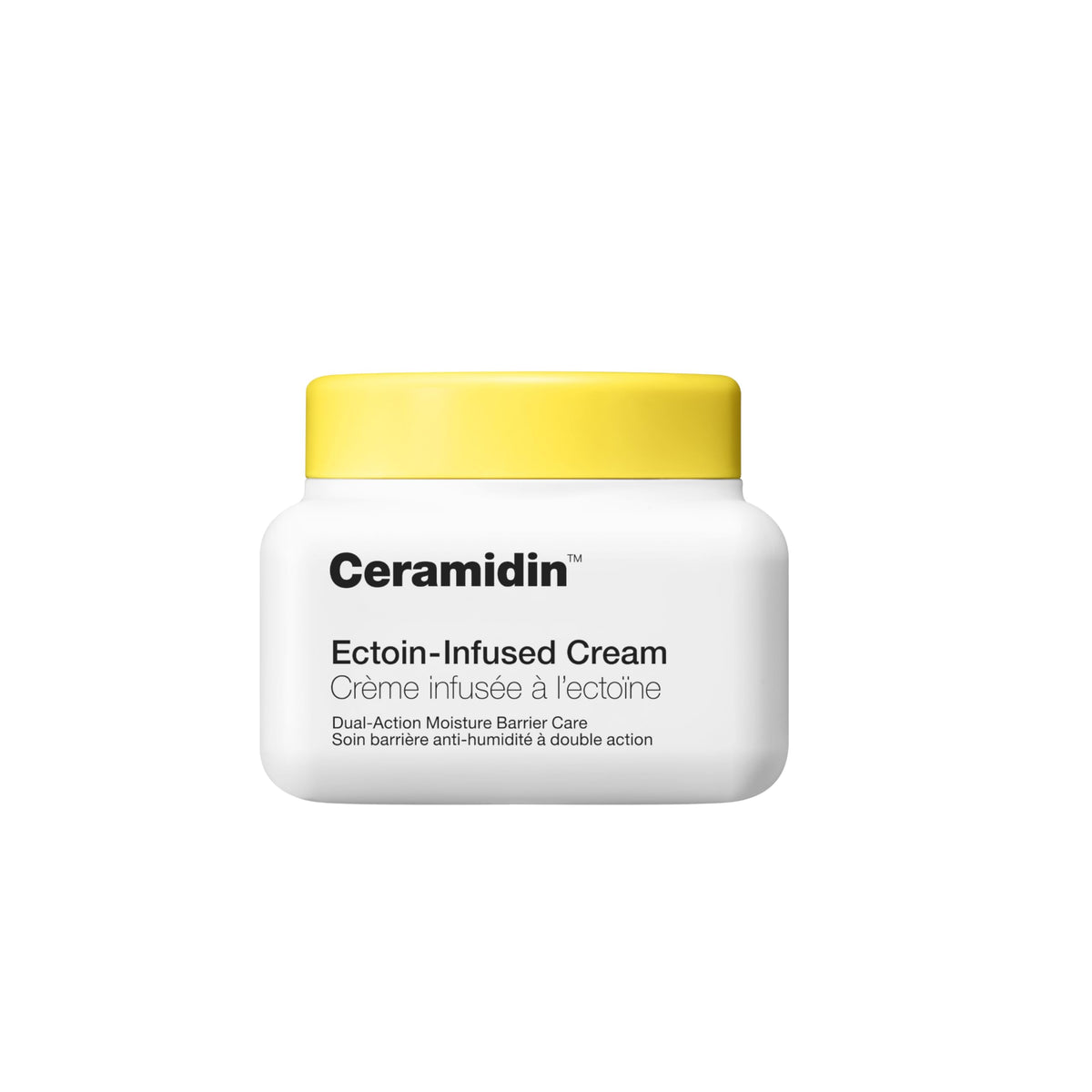 Dr.Jart+ Ceramidin Ectoin Cream bottle highlighting rich hydration for dry skin