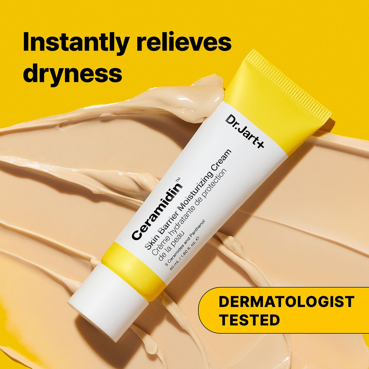 Dr.Jart+ Ceramidin lip balm angled applicator ready for on-the-go hydration
