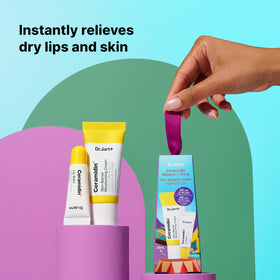 Dr.Jart+ Ceramidin ornament gift box presented as a premium holiday skincare duo