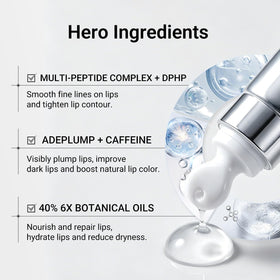 Ceramic applicator closeup for precise hygienic lip care