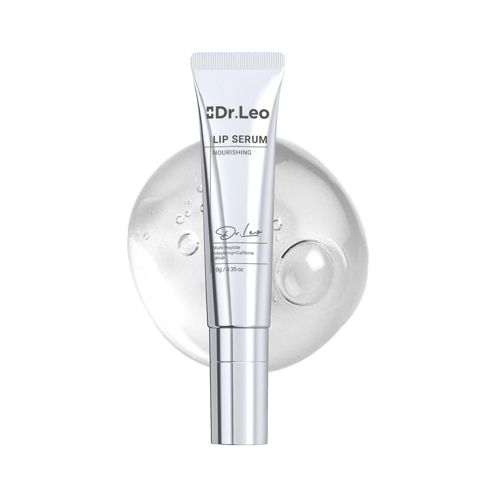 Dr.Leo Multi-Peptide Lip Serum bottle providing hydration for smooth lips
