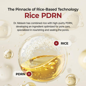 Application scene demonstrates gentle massage with Dr.Melaxin Rice PDRN Serum.