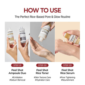 Ingredient-focused shot features rice-derived PDRN concept.