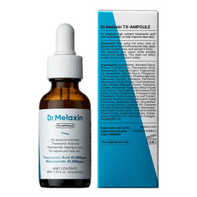 Dr.Melaxin TX RX readable label showing product details and use