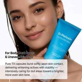 Application on the arm shows a silky, light texture that absorbs quickly