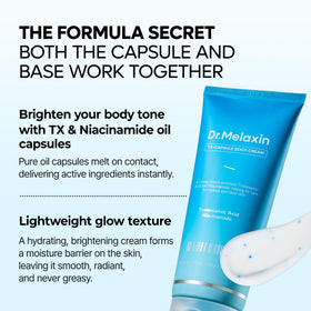 Dark spots and uneven tone on the body may appear more even over time