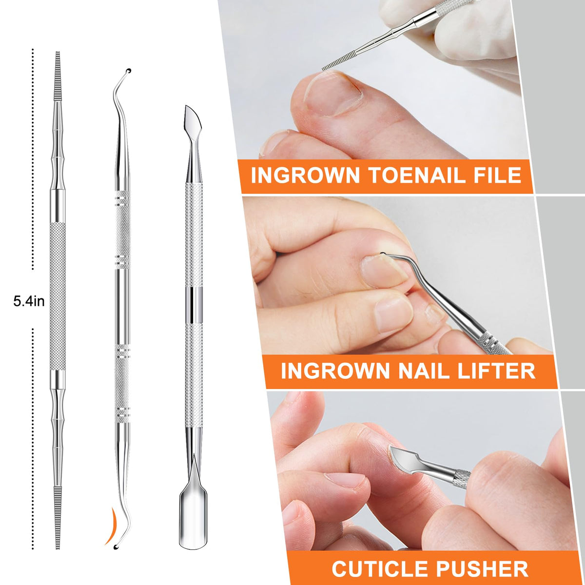 DRMODE cuticle pusher for tidy grooming prep