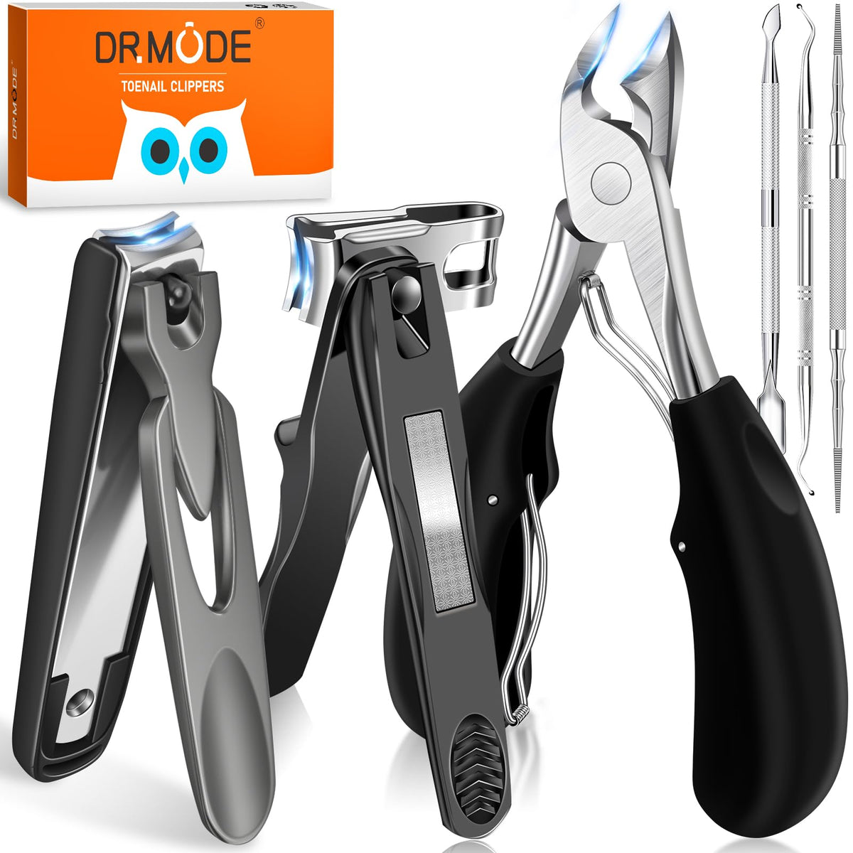 DRMODE ingrown thick toenail clippers with wide opening for precise trims
