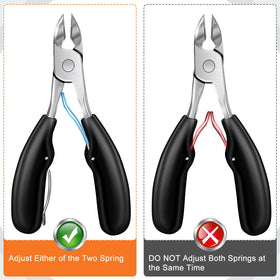 DRMODE clippers designed for seniors with wide opening for bulky nails.