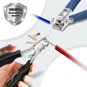 DRMODE stainless steel blades stay sharp for tough nail cuts.