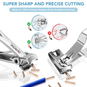 DRMODE ultra sharp stainless steel blade for clean cuts.
