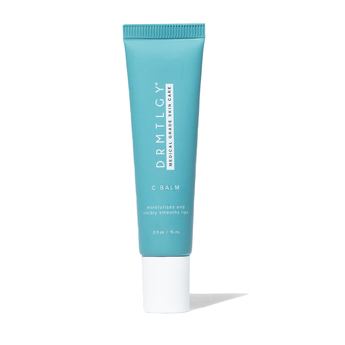 DRMTLGY C Balm bottle pour shows antioxidant lip care for daily use