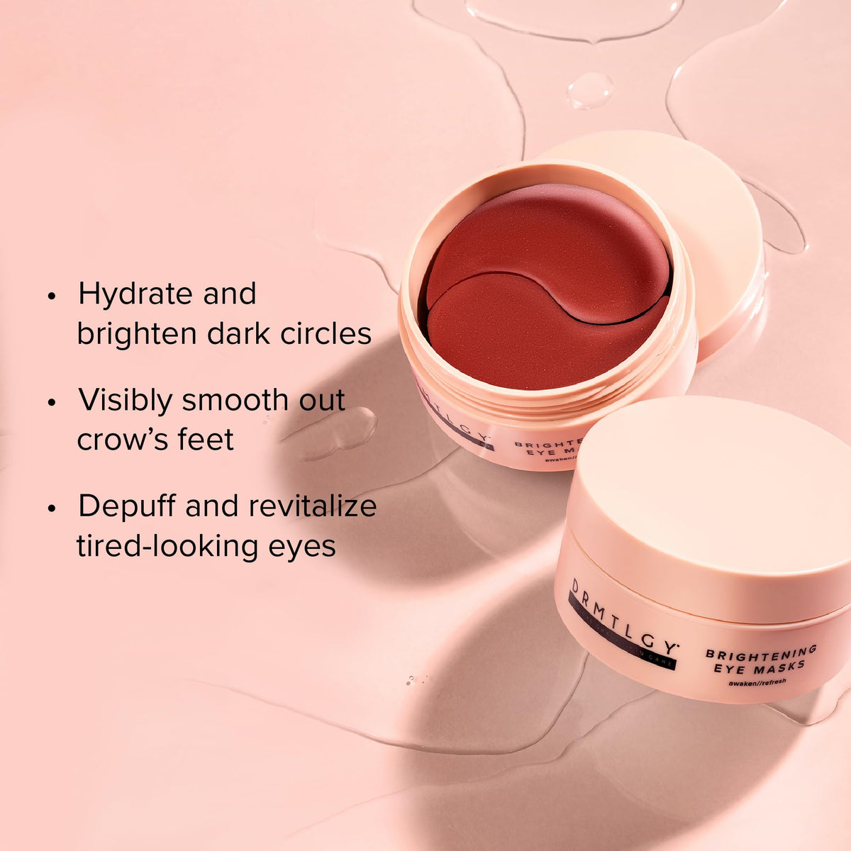 DRMTLGY hyaluronic acid coating patch delivering fast-absorbing moisture.